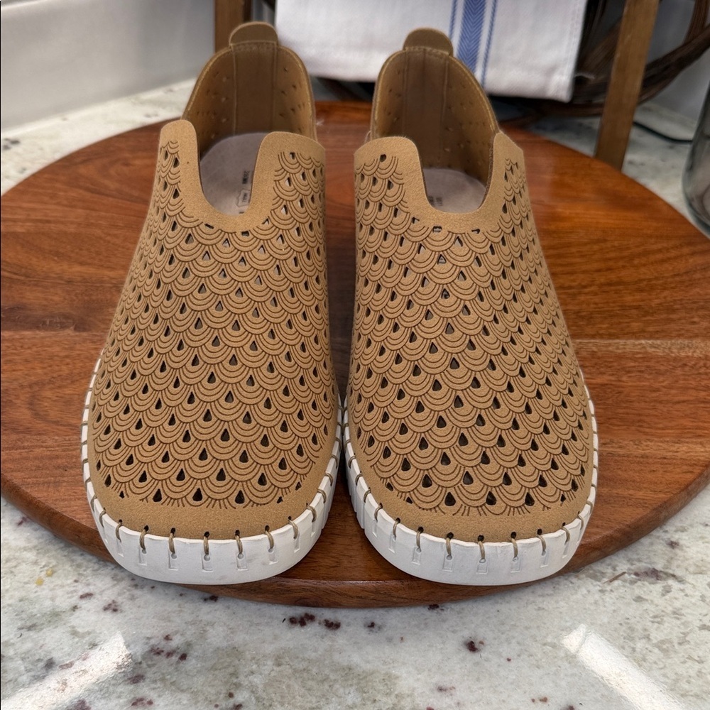 Chic Tan Slip-On Loafers